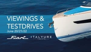 You are invited! Experience an incomparable test drive on one of our exclusive yachts. From June 20 to 22, we will be presenting the Fiart Seawalker 35 and the Italyure 38 in Palma.